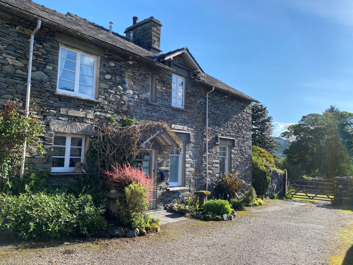 The main Farmhouse at Elterwater Park - sleeps 10